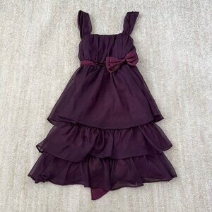 3 for $6 Smocked Cocktail Ruffle Summer Mini Dress Purple